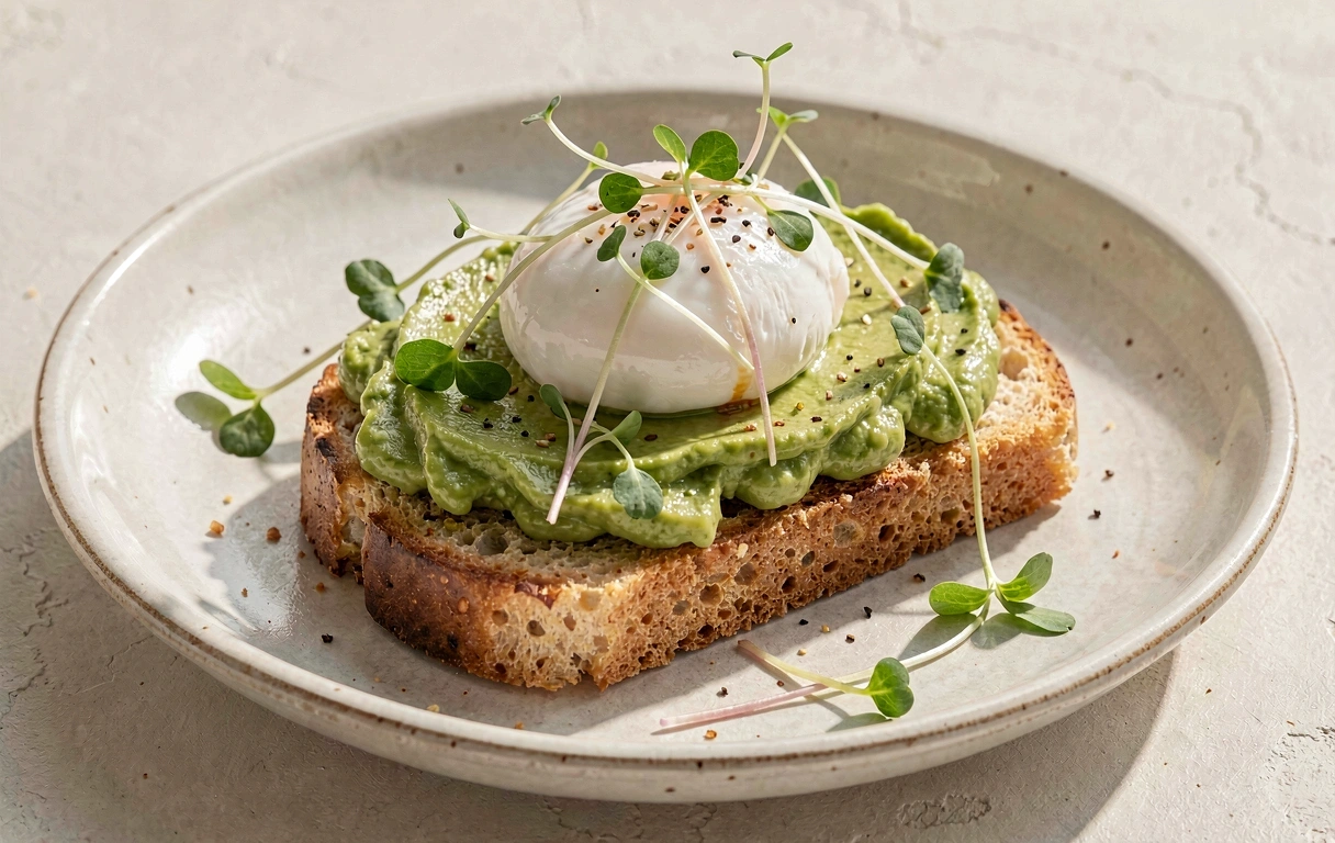 Pan de nube con palta